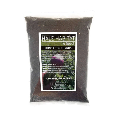 Hale Habitat & Seed Purple Top Turnip Food Plot Seed, 5 lbs