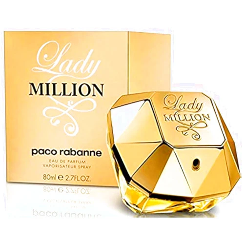 Paco Rabanne Lady Million by Paco Rabanne Eau De Parfum Spray 2.7 Fl Oz (Women), Pack of 1