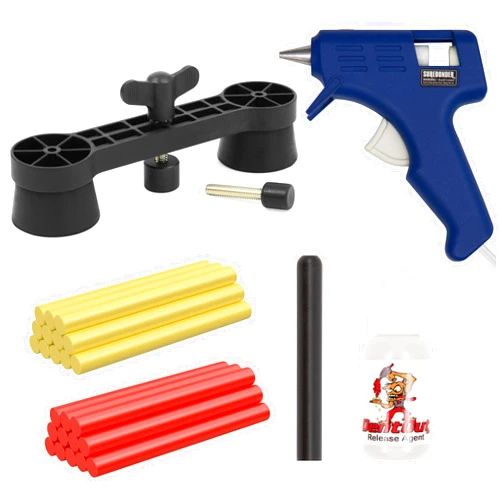 DentOut Essentials PDR Kit - Paintless Dent Repair Tools for Small & Medium Car Dents, Reusable Dent Puller - Quick, Superior Dent Removal
