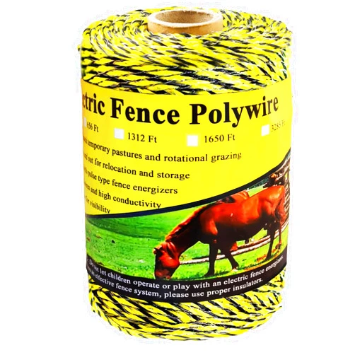 Kiouposy 330 Feet Electric Fence Polywire, 100 Meters 1/8