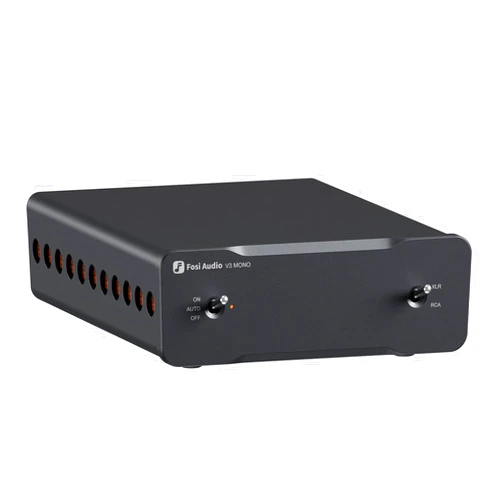Fosi Audio [Pre-Sale] Fosi Audio V3 Mono Power Amplifier for Home Audio Speakers, Mini Monoblock Class D Amp with TPA3255, 240W for HiFi Home Theater AVR Receiver Component, RCA/XLR Balanced Inputs 48V/5A Power