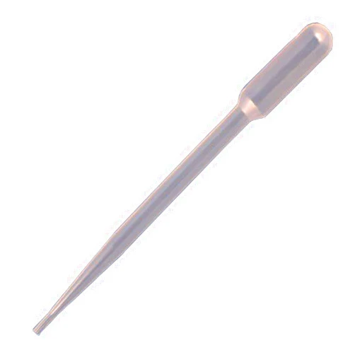 Globe Scientific 138020-S01 Transfer Pipet, General Purpose, Sterile, Individually Wrapped, LDPE, 1.7mL Capacity, 87mm Length, Pack of 500