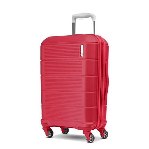 American Tourister Stratum 2.0 Expandable Hardside Luggage with Spinner Wheels, Radient Raspberry, Carry-on