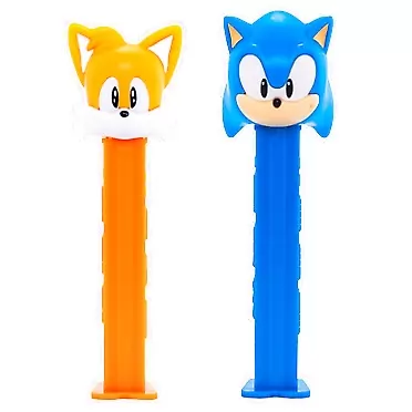 PEZ Candy PEZ Sonic Candy Dispenser Set – Sonic The Hedgehog And Tails The Fox - PEZ Dispensers With Extra Pez Candy Refills
