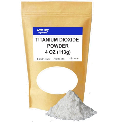 Great Bay Ingredients Titanium Dioxide Food Grade for Cosmetics, Confectionery Arts and Craft (4 OZ.)