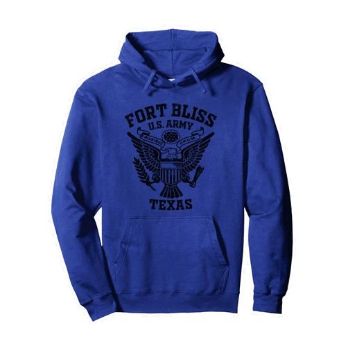 Fort Bliss Texas TX US Military Base Vintage Gifts Fort Bliss US Military Base Texas TX Ft Bliss Veteran Gifts Pullover Hoodie
