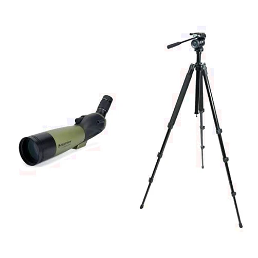 Celestron Ultima 80 Angled Spotting Scope Bundle for Bird Watching and Outdoor Adventures