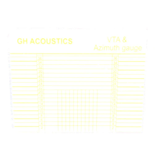 Demeras Block Ruler Headshell Aligning Accessory Gauge Alignment Clear Lines Scratch Resistance High Definition for Tonearm VTA Balance Azimuth Adjustment Ruler