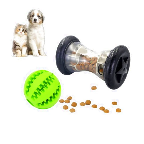 Volacopets 2 Pack Puppy Puzzle Toys for Small Medium Dogs, Interactive Dog Toys for Boredom and stimulating, Puppy Toys for Treat Dispensing, Dog Balls for Teeth Cleaning Chewing Chase Toys
