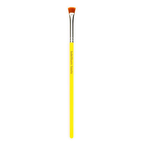 Bdellium Tools Professional Makeup Brush - Studio Series 731 Mascara Fan - With Soft Synthetic Fibers, For Applying Mascara (Yellow, 1pc)