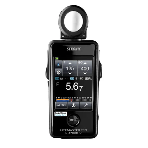 Sekonic L-478DR-U Pocket Wizard Lightmeter With Exclusive USA Radio Frequency And Exclusive 3-Year Warranty,Black,401-477