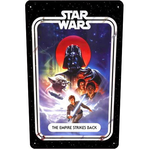 YRENBIYYONZ The Empire Strikes Back (1980) Movie Plaque Poster Metal Tin Sign 8