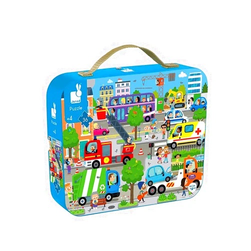 Janod 36 Piece City Life Jigsaw Puzzle - Ages 4+ - J02659
