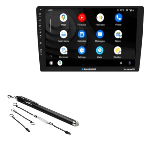 BoxWave Stylus Pen Compatible with Blaupunkt SAN Andres 970 (9 in) - EverTouch Capacitive Stylus, Fiber Tip Capacitive Stylus Pen - Jet Black