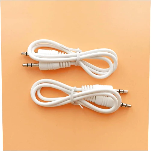 Luventg AUX Cable,Auxiliary Cable(3.3ft, Hi-Fi Sound) 3.5mm AUX Cable Lossless Audio Gold-Plated Auxiliary Audio Cable with Car,Home Stereos，Speaker，iPod，Pad，Headphones(White - 2 Pack)