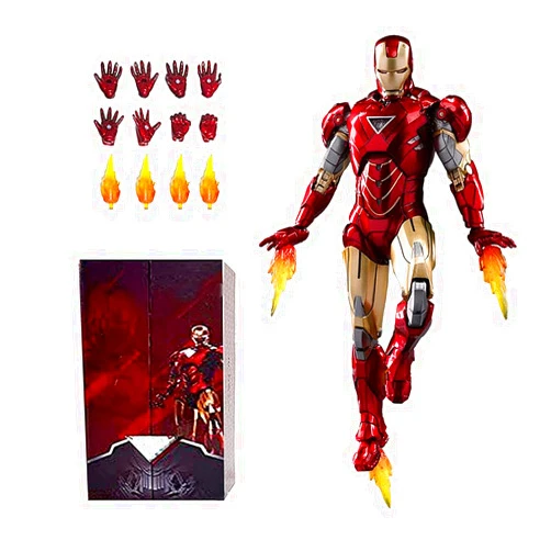 URSUL Collectible Action Figure Metal Painting 20 Joints Movable - 10th Anniversary (7 inches) (Mark 6)