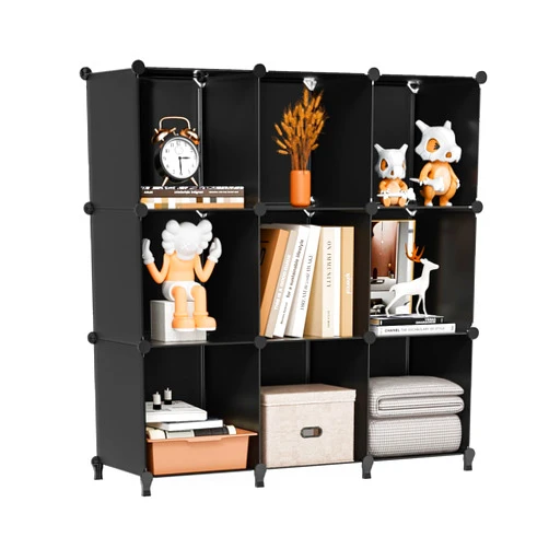 FUNLAX 9 Cube Storage Organizer, Polypropylene and Metal, Large Capacity, Sturdy and Durable, Simple Installation, Portable, Customizable, Professional Service