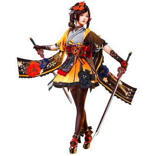 KIRA KIRA Genshin Chiori Cosplay Costumes Doki SR Game Genshin Impact Chiori Cosplay Fontaine Costume for Halloween