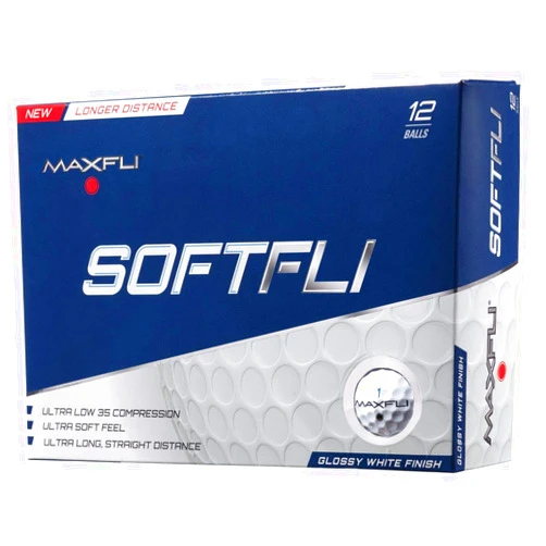 Maxfli SoftFli Gloss Golf Balls – White