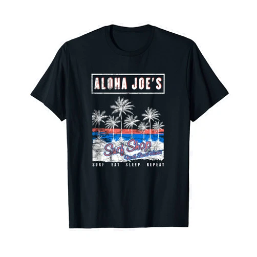 Aloha Joe's Hawaii Aloha Joes Hawaii Surf Shop Palm Tree T-Shirt