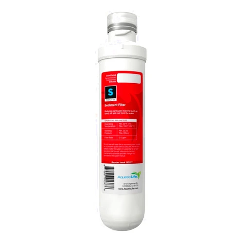 Aquatic Life AQUATICLIFE Aquatic Life Twist-in Sediment Replacement Filter Cartridge for Reverse Osmosis Deionization System RO/RODI Units
