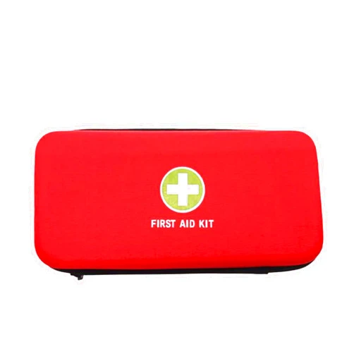 Jipemtra First Aid Hard Case Empty, Red EVA Medical Bag for Home Health, Emergency Responder, Camping Outdoors
