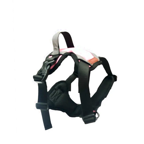 El Perro Inglés PERSONALIZED Dog Harness with Custom Name, No-Pull Pet Harness with 2 Leash Clips, Reflective, Adjustable, with Easy Control Handle and Sizes