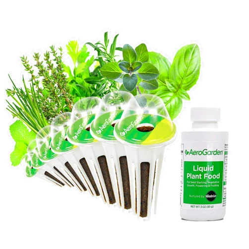 AeroGarden Assorted Italian Herb Seed Pod Kit Multi-Color, 7-pod