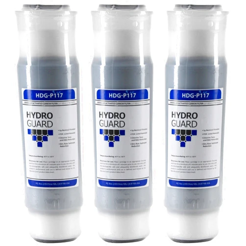 Hydronix HX-HDG-P117/3 Compatible Cuno Aqua-Pure AP117 Replacement Universal GAC Water Filter Cartridge-3 Pack, White