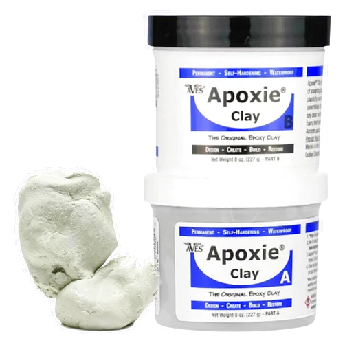 Aves Apoxie Clay - 2 Part Self Hardening Modeling Clay - 1 Pound White