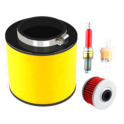 Aniro Moto Air Oil Filter Tune Up Kit for Honda ATV Recon TRX250 TRX250TE TRX250TM TRX250EX with Spark Plug 1997-2024