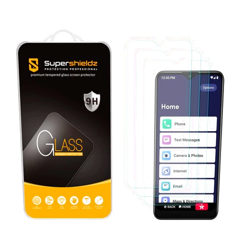 Supershieldz (3 Pack) Supershieldz Designed for Lively Jitterbug Smart3 Tempered Glass Screen Protector, Anti Scratch, Bubble Free
