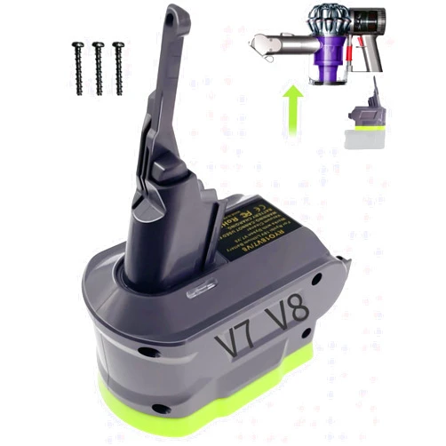 MAKBOS Adapter for Ryobi for Dyson V7V8 Replacemen Battery,for Dyson V7V8 Series Cordless Stick Vacuum Cleaner Animal Absolute Fluffy (Adapter only)