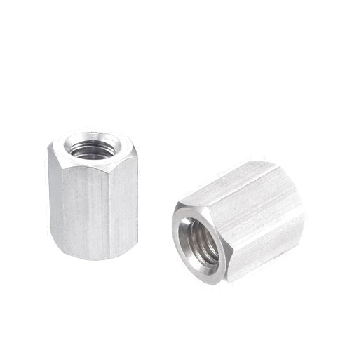 uxcell M5 x 0.8-Pitch 10mm Length 304 Stainless Steel Metric Hex Coupling Nut, 10-Pack