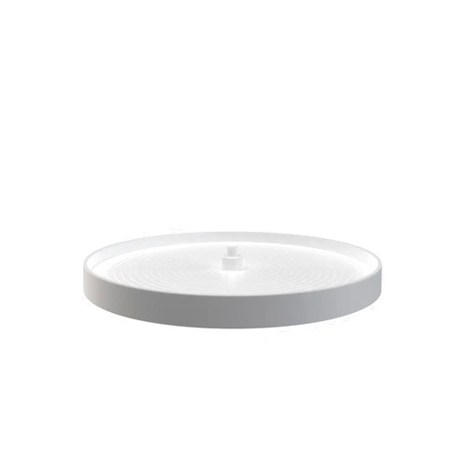 Rev-A-Shelf - LD-2061-24BM-11-1 - 24 in. White Polymer Full Circle Bottom Mount Lazy Susan Single Shelf