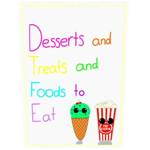 Mia Ellis Desserts and Treats and Foods to Eat: A Kawaii Coloring Adventure for Kids