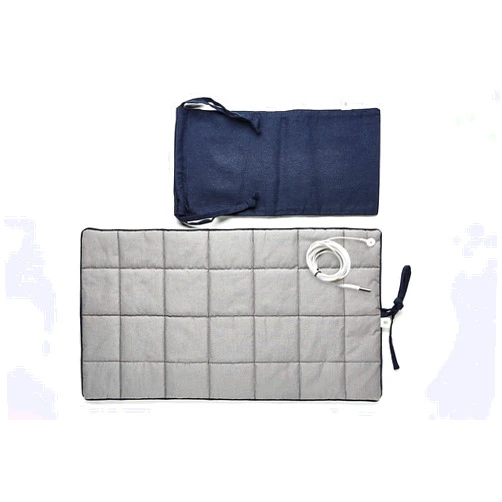Shieldgreen Grounding Kit Pad Pouch (Navy)-Sanitary Stainless Steel Fabric, 25x13inch, grounding mat