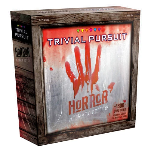 USAOPOLY Trivial Pursuit Horror Ultimate Edition | Horror Trivia Game Featuring 1800 Questions from Classic Horror Films & Books | Collectible Trivia Board Game for Fans of Horror Movies