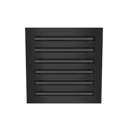 BUILDMART 12x12 Modern AC Vent Cover - Decorative Black Air Vent - Standard Linear Slot Diffuser - Register Grille for Ceiling, Walls & Floors - Texas Buildmart