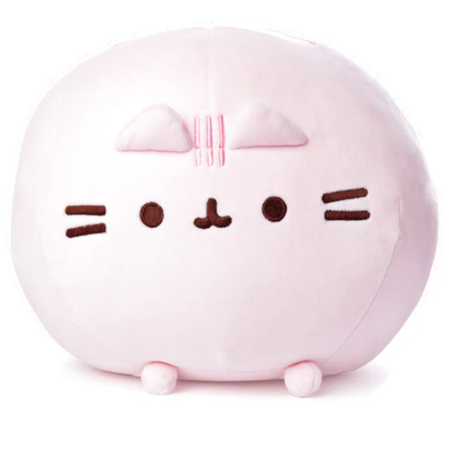 GUND Pusheen Squisheen Squishy Round Plush Stuffed Cat for Ages 1 and Up, Pink, 11”