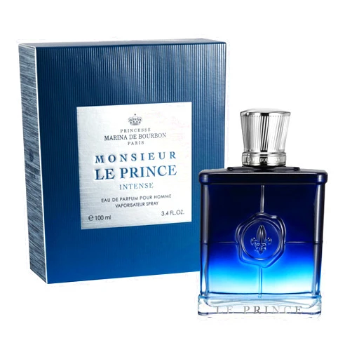 Princesse Marina de Bourbon Monsieur Le Prince On Fire Eau de Parfum for Men - Opens with Bergamot and Pepper Blended with Leather and Patchouli - Sensual Masculine Fragrance - 3.4 oz