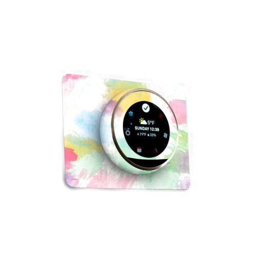 MIGHTY SKINS MightySkins Skin Compatible with Nest Thermostat - Watercolor White | Protective, Durable, and Unique Vinyl Decal wrap Cover | Easy to Apply, Remove, and Change Styles | Made in The USA