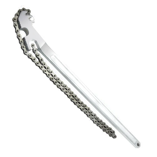 AUPREX 24 Inch Chain Wrench, Heavy Duty Carbon Steel Chain Pipe Wrench Fits Max 12 Inch Diameter, Adjustable Large Chain Oil Filter Wrench for Universal Use.