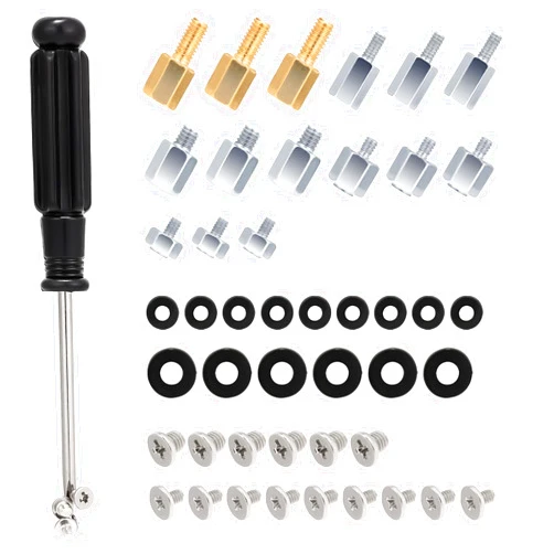 Scartink 46PCS NVME M.2 SSD Mounting Screws M.2 SSD Screw Kit for Asus Gigabyte ASRock Msi Motherboards