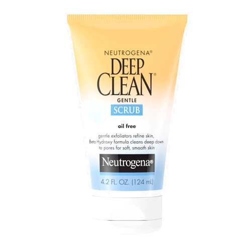 Neutrogena Deep Clean Gentle Daily Facial Scrub, Oil-Free Cleanser, 4.2 Fl Oz