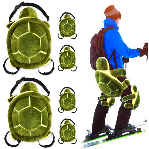 Kanayu 6 Pcs Turtle Butt Pads for Snowboarding Cute Turtle Hip Protectors for Kids Adults Skating Skiing Roller Plush Turtle Knee Pad Elbow Pads for Kids Adults Winter Outdoor Protection(Green)