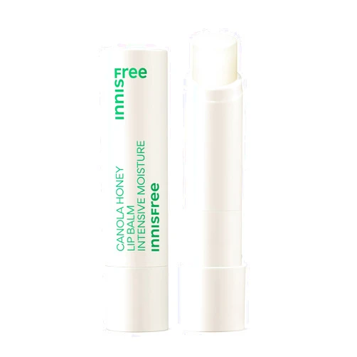 innisfree Canola Honey Lip Balm with Jojoba Oil, Korean Lip Treatment for Deep Moisturizing to Protect Dry, Chapped Lips
