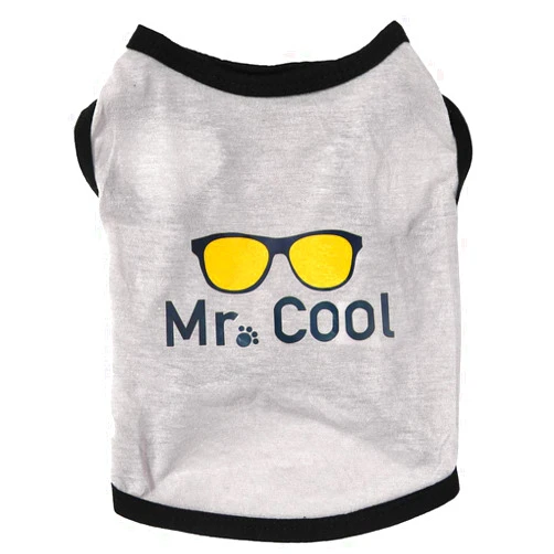 Naescisti Kuyougou Dog Clothes Painting Warm Pet Coat Letter Coat Cat Puppy Shirt Pet Clothes Xs Teacup Yorkie Soft Stretchy Outfits (Grey, S)