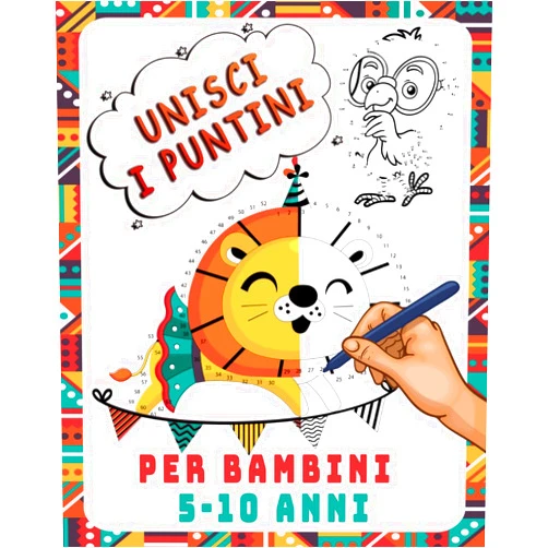 Montessori Tree Unisci I Puntini Per Bambini 5-10 Anni: Libro di attività per bambini e bambine età prescolare e scolare (Italian Edition)