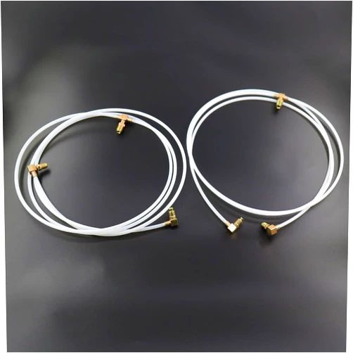 QHHR Convertible Power Top Hydraulic Fluid Hose Lines & Fittings Pair Plastic Hoses for Ford Mustang, Mercury Cougar, LTD, Chevy Chevelle, Oldsmobile Cutlass, Pontiac GTO